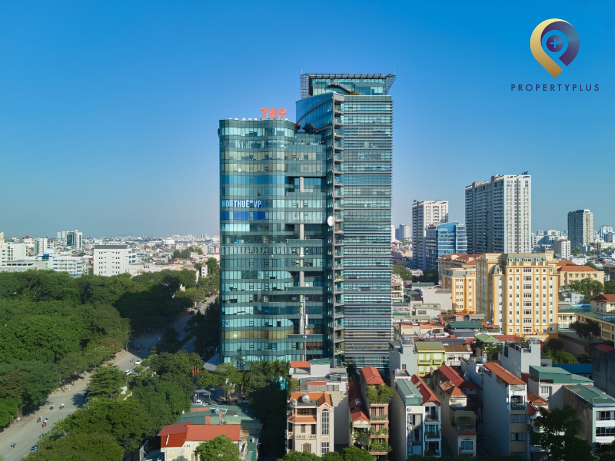 Toàn cảnh tòa nhà văn phòng 789 Office Building tại Quận Cầu Giấy, Hà Nội - hình ảnh từ Property Plus